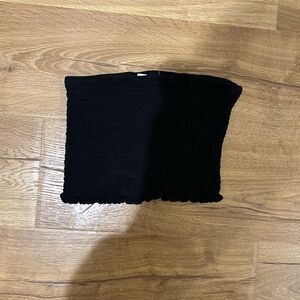 Express Black Smocked Tube Top